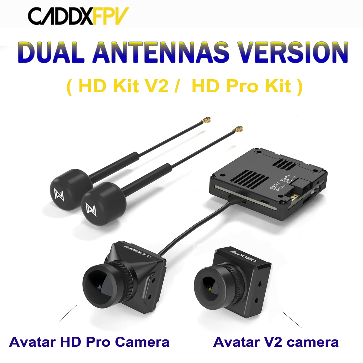 Drone Kit Fpv - Caddx Walksnail 아바타 듀얼 안테나 버전