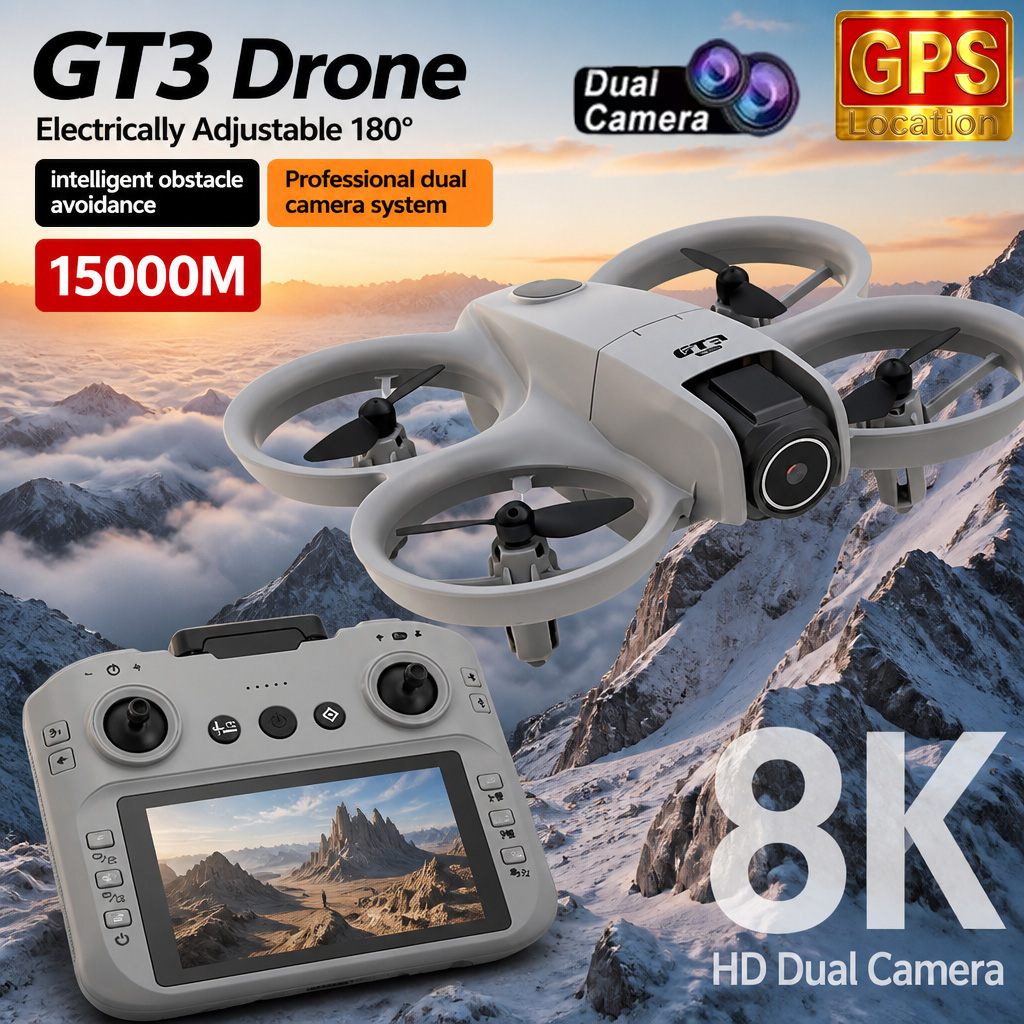Drone Kit Tricopter - GT3 미니 RC 드론 전문가용 8K