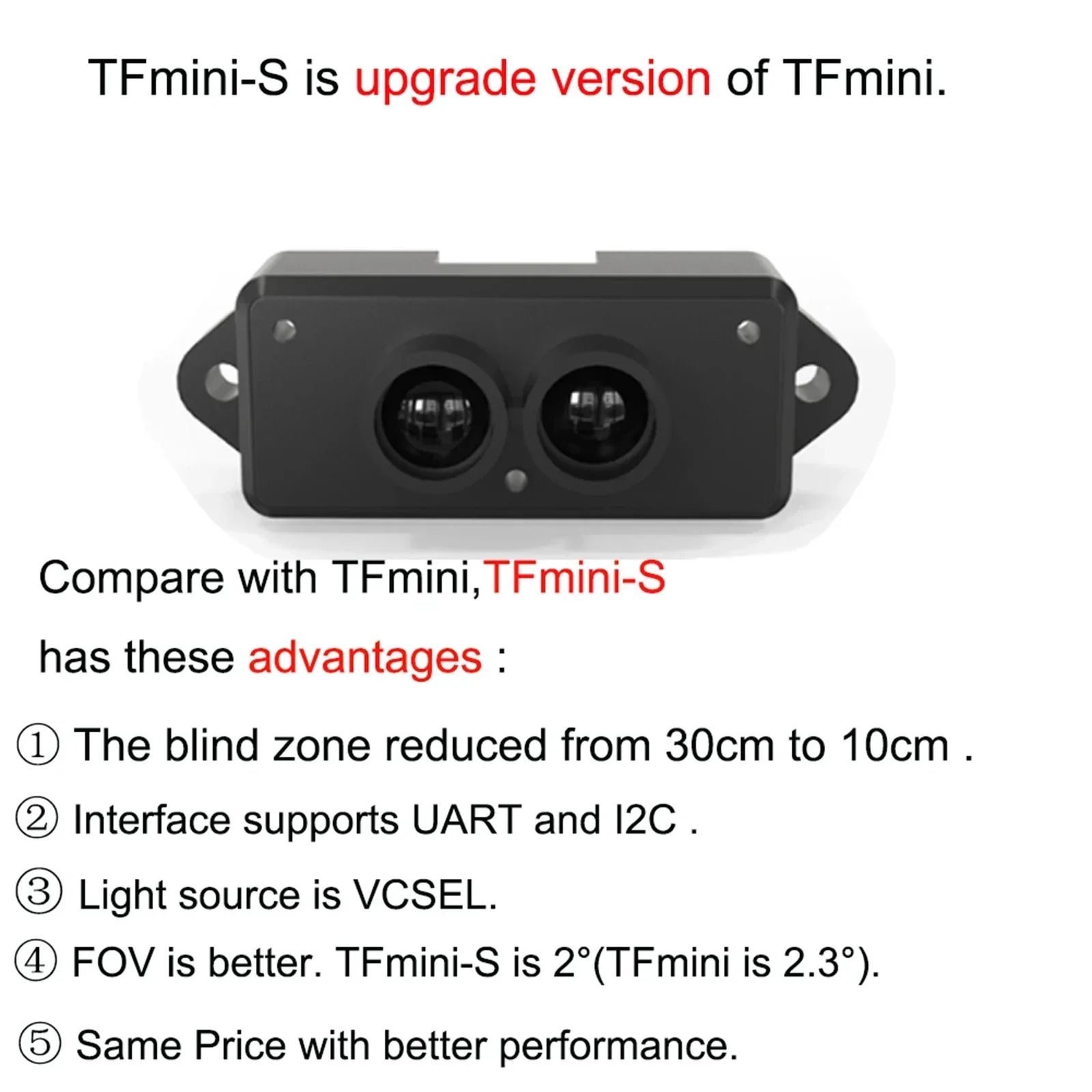 TFmini-S Benewake 마이크로 LiDAR 거 - Drone Kit Hexacopter 리뷰 및 가격