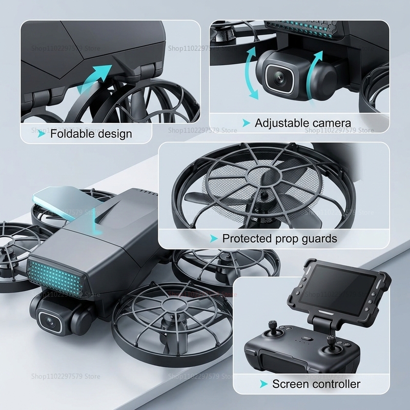 새로운 드론 M8 GPS 8K 프로페셔널 HD 360  - Drone Kit Professional 리뷰 및 가격